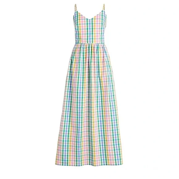 J. Crew Multicolor Gingham Maxi Dress - Picture 4 of 8